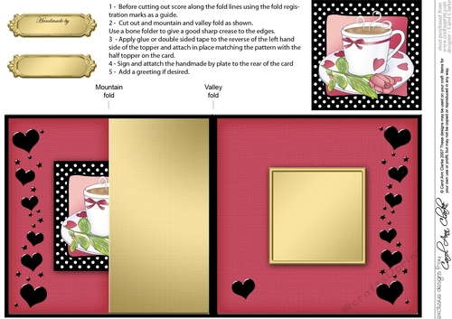 Time for Tea No-Hole Fold Back Card