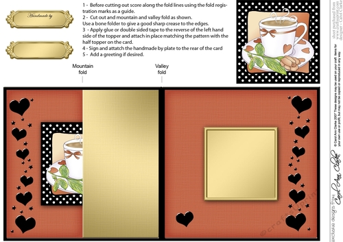 Time for Tea No-Hole Fold Back Card