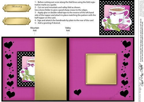 Time for Tea No-Hole Fold Back Card