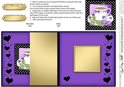 Time for Tea No-Hole Fold Back Card