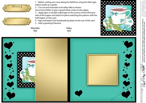 Time for Tea No-Hole Fold Back Card
