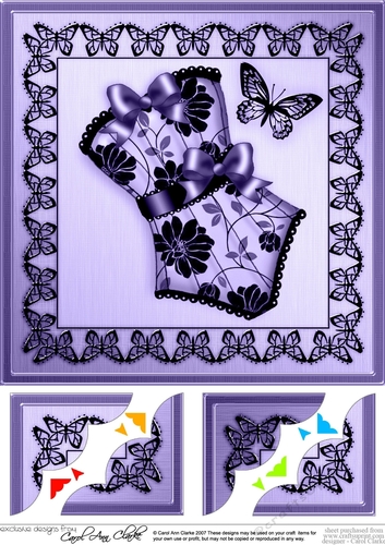 8 x 8 Elegant Boudoir Scalloped corner Topper