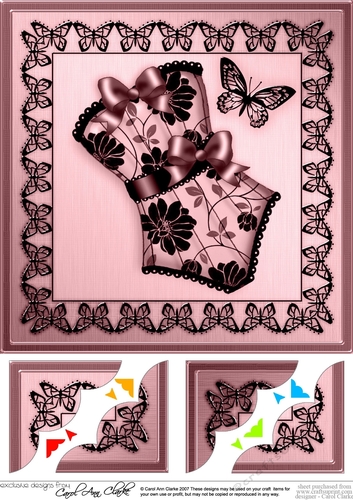 8 x 8 Elegant Boudoir Scalloped corner Topper