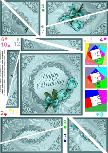 Roses and Metallic Lace Quick Card with Twisted Spiral Side Stacker