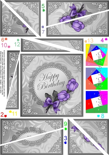 Roses and Metallic Lace Quick Card with Twisted Spiral Side Stacker