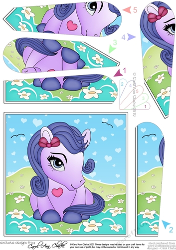 Cute Little Pony Fan Pyramage Topper