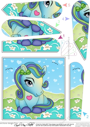 Cute Little Pony Fan Pyramage Topper