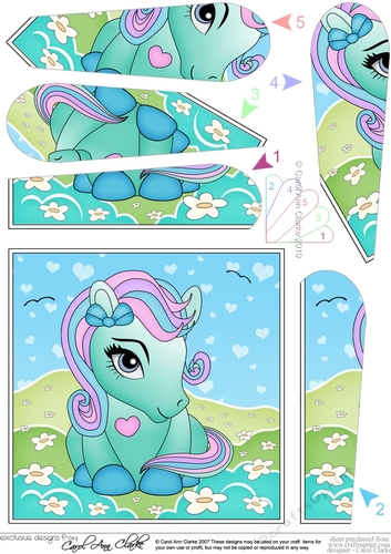 Cute Little Pony Fan Pyramage Topper