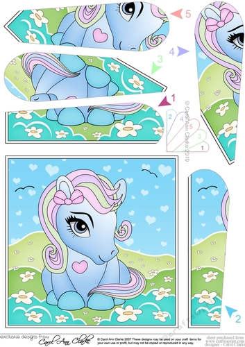 Cute Little Pony Fan Pyramage Topper