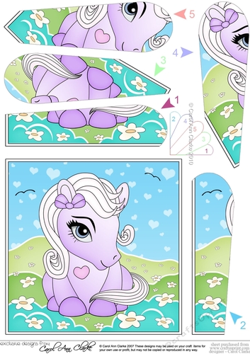 Cute Little Pony Fan Pyramage Topper