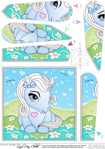 Cute Little Pony Fan Pyramage Topper