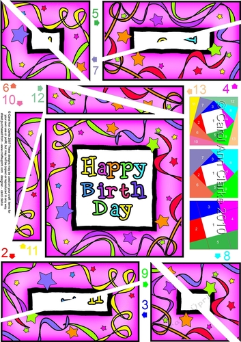Happy Bithday Twisted Spiral Side Stacker