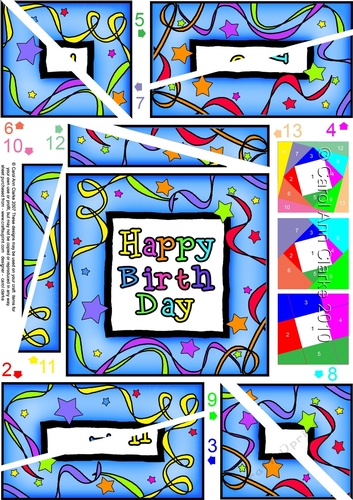 Happy Bithday Twisted Spiral Side Stacker