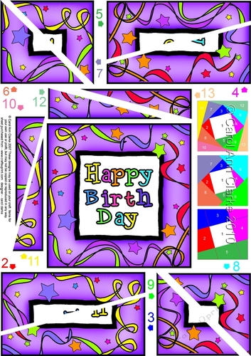 Happy Bithday Twisted Spiral Side Stacker
