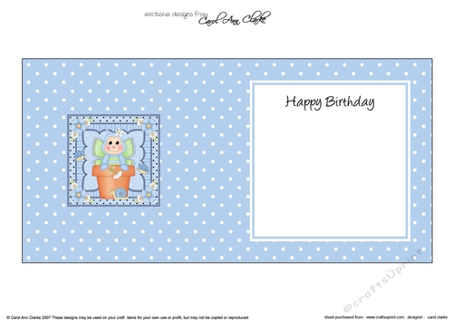 Flower Pot Friends Cute Little Butterfly square landscape insert