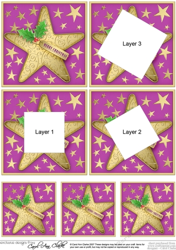 Christmas Star Twisted Tunnel Topper