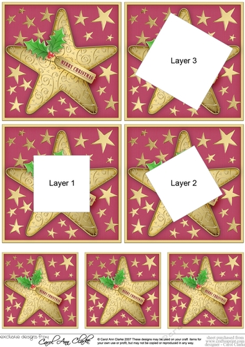 Christmas Star Twisted Tunnel Topper