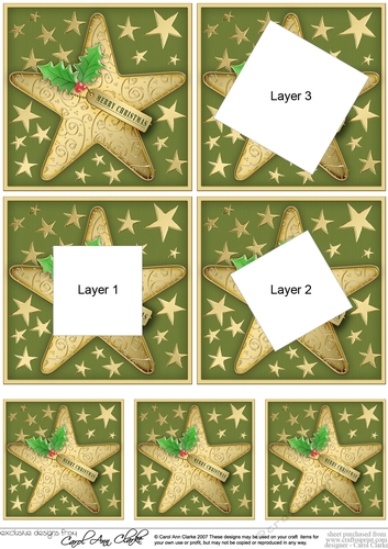 Christmas Star Twisted Tunnel Topper