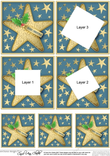 Christmas Star Twisted Tunnel Topper