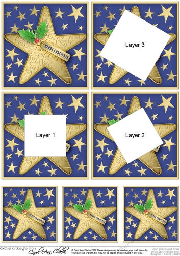Christmas Star Twisted Tunnel Topper