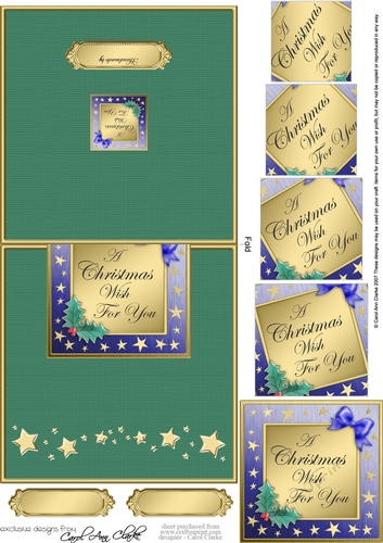 Christmas Greetings No-Hole Over the Edge with a Spiral Pyramid Topper