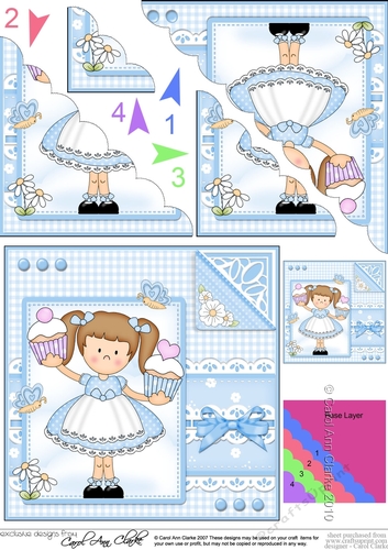 Cute Girlz & Lace Scalloped Corner Stacker