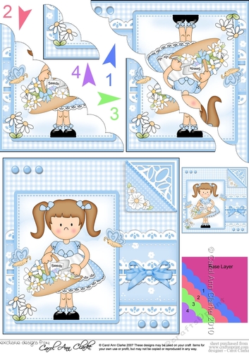Cute Girlz & Lace Scalloped Corner Stacker