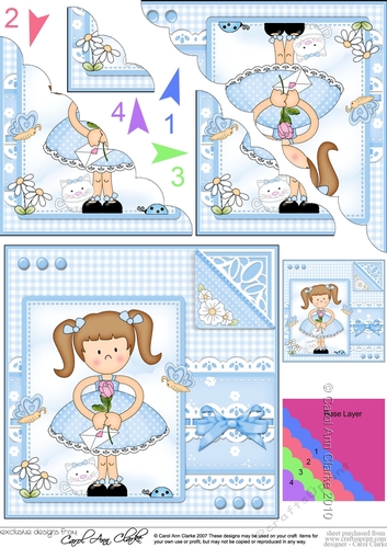 Cute Girlz & Lace Scalloped Corner Stacker