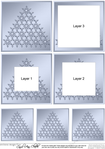 Christmas Snowflake Tree Tunnel Topper