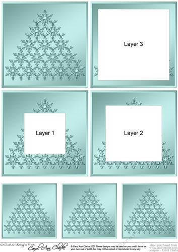 Christmas Snowflake Tree Tunnel Topper