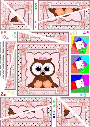 Cute Little Hoot Owl Twisted Spiral Side Stacker