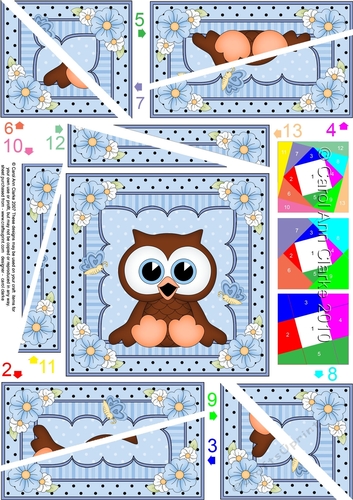 Cute Little Hoot Owl Twisted Spiral Side Stacker