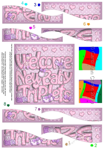 NEW BABY TRIPLETS Wavy Spiral Side Stacker