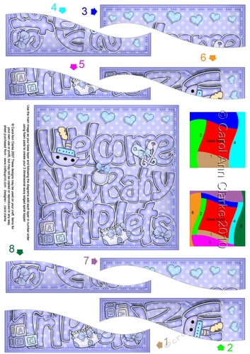 NEW BABY TRIPLETS Wavy Spiral Side Stacker