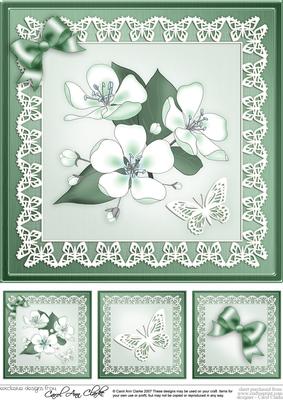 Apple Blossom 8 x 8 Quick Card Topper