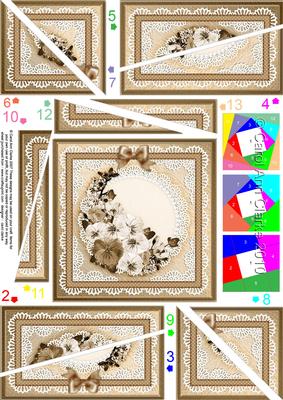 Spring Flowers Quick Card with Twisted Spiral Side Stacker