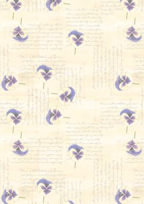 Pansy, Lace and Pearls Matching Vellum