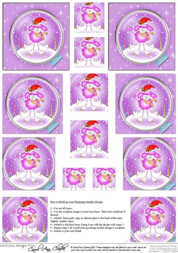 Cute Poodle Dog Christmas Pyramage sheet