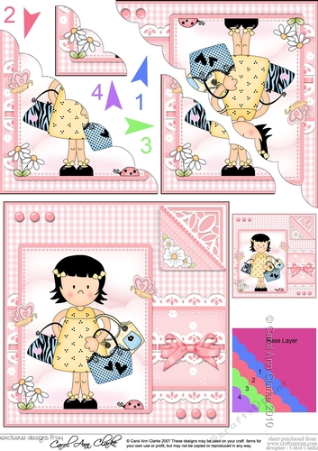 Cute Girlz & Lace Scalloped Corner Stacker