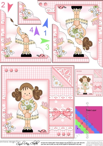 Cute Girlz & Lace Scalloped Corner Stacker