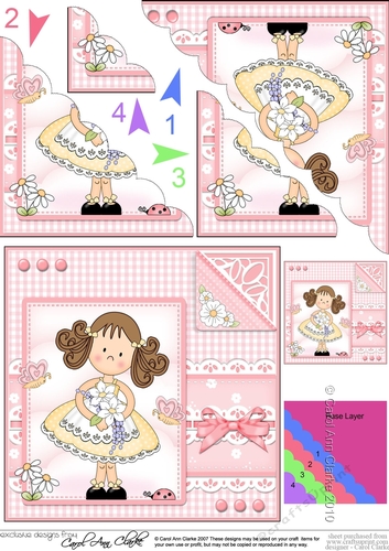 Cute Girlz & Lace Scalloped Corner Stacker