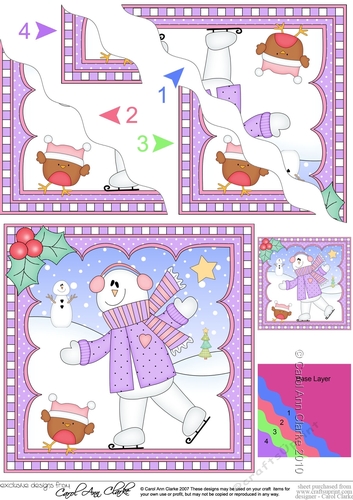 Christmas Snowman Rio Wavey Corner Stacker