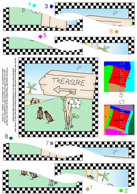Pirates Ahoy Quick Card with Wavy Spiral Side Stacker