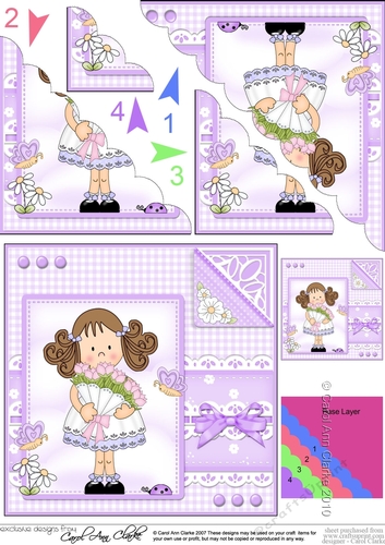 Cute Girlz & Lace Scalloped Corner Stacker