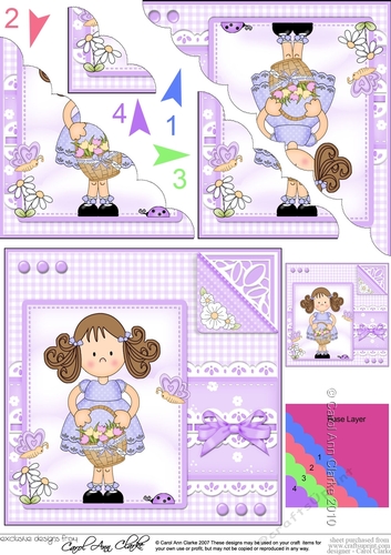 Cute Girlz & Lace Scalloped Corner Stacker