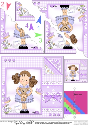 Cute Girlz & Lace Scalloped Corner Stacker