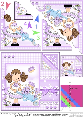 Cute Girlz & Lace Scalloped Corner Stacker