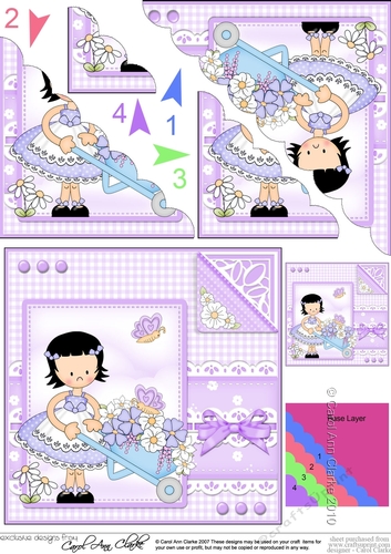 Cute Girlz & Lace Scalloped Corner Stacker