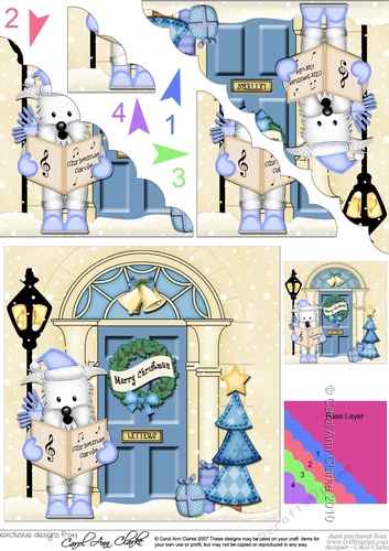 Jock Westie Dog is at the Christmas Door Scallop Corner Stacker Topper