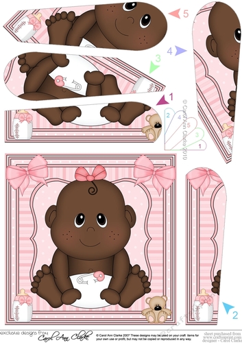 Cute Ethnic New Baby Girl Fan Pyramage Topper